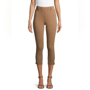 Time & Tru Women's Capri Jeggings Toasted Brown